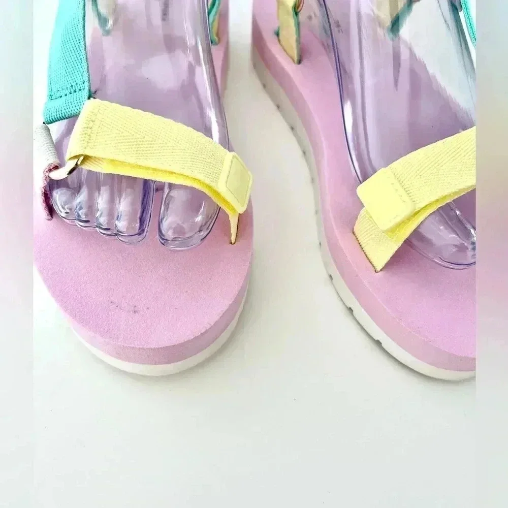 Stoney Clover Lane X Target‎ Pastel Comfortable Adjustable Strap Sandals Size 7